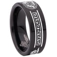 thumbnail image 6 of Ancient Wolf and Raven Tungsten Carbide Ring, 6 of 9