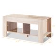 thumbnail image 2 of Costway 2-Tier Table Basse Canapé Table d'Appoint W / Étagère de Rangement Salon Nature, 2 of 9