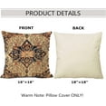 thumbnail image 2 of Persian Vintage Antique Carpet Nature Fine Art Throw Pillow Covers Cozy Square Throw Pillowcases Home Decorative for Bed Couch Sofa Living Room Cushion Case 18''''X18'''', 2 of 6