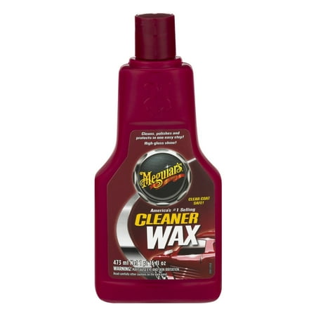Meguiar’s Cleaner Wax – Liquid Wax Cleans, Shines and Protects in One Easy Step – A1216, 16 oz