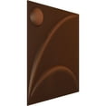 thumbnail image 2 of Ekena Millwork 19 5/8"W x 19 5/8"H Ezra EnduraWall Decorative 3D Wall Panel, Universal Aged Metallic Rust (Covers 2.67 Sq. Ft.), 2 of 6