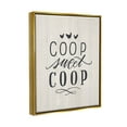 thumbnail image 3 of Stupell Industries Sweet Coop Farm Chicken Sign Graphic Art Metallic Gold Floating Framed Canvas Print Wall Art, Design by Loni Harris, 3 of 8