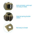 thumbnail image 4 of Uxcell Stainless Steel Cabinet Latches Wardrobe Double Roller Catch  Spring Bead Hardware Latch, 4 Set Bronze, 4 of 6