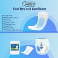 thumbnail image 4 of Premium Protection Incontinence Pads for Seniors, Super Absorbency for Day/Overnight Use, Safe for Sensitive Skin, Cotton Liner, Protects from Incontinence/Bladder Leaks, 180ct Case by Easy Comforts, 4 of 9