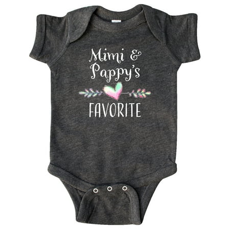 

Inktastic Mimi and Papa s Favorite- Heart Grandchild Gift Baby Boy or Baby Girl Bodysuit