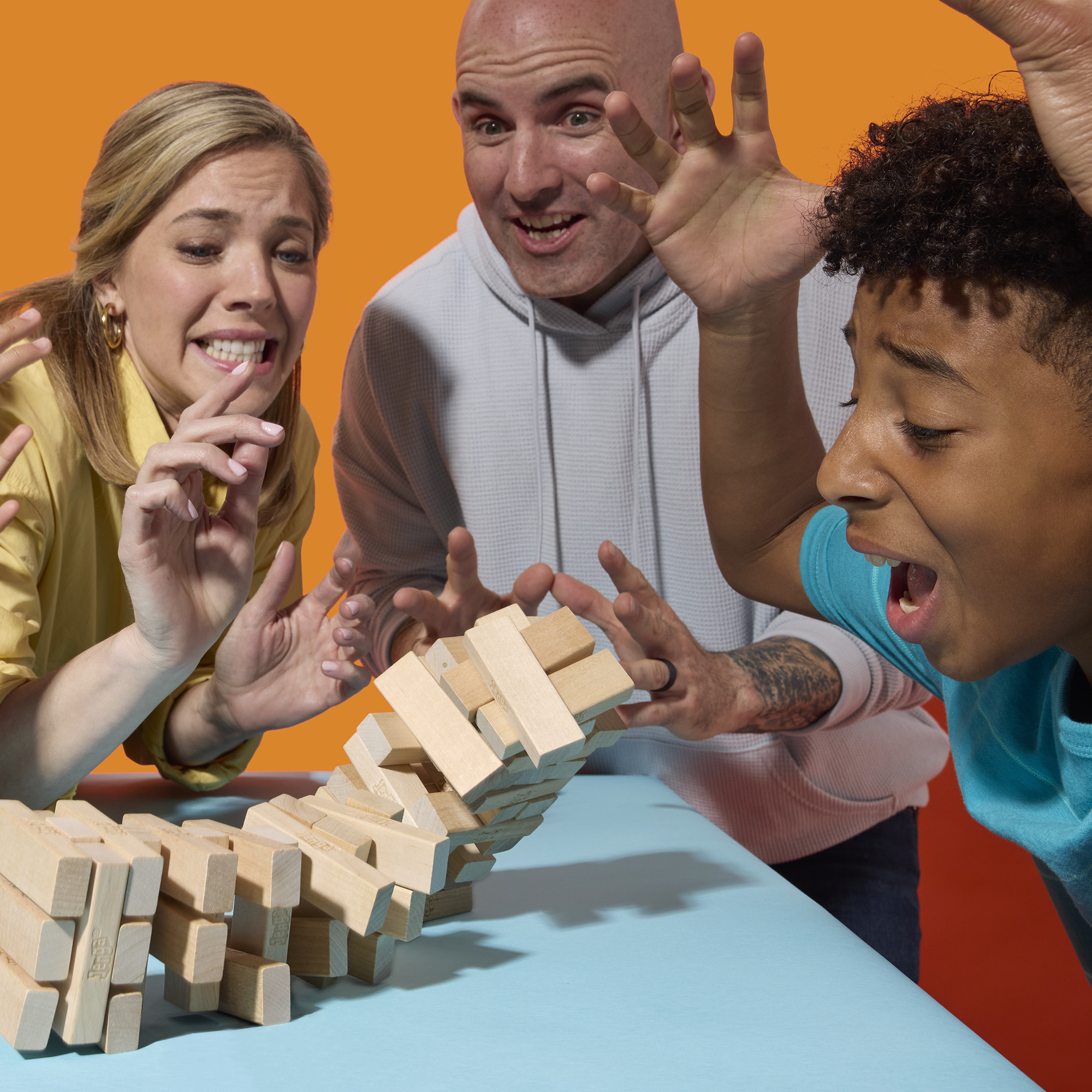 Hasbro Jenga Classic Wooden Block Stacking Game photo 8
