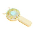 thumbnail image 1 of Mini ventilador portátil de mano, ventilador de refrigeración, recargable por USB, pequeño ventilador de mano, elegante ventilador de maquillaje para Amarillo, 1 of 9