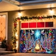 thumbnail image 4 of Fiudx Couverture de Porte de Garage Fluorescente de Noël / Rideau en Bande de Vinyle Pvc Transparent Résistant aux Intempéries / Rideau de Porte Industriel Flexible / Décoration de Fête, 4 of 6