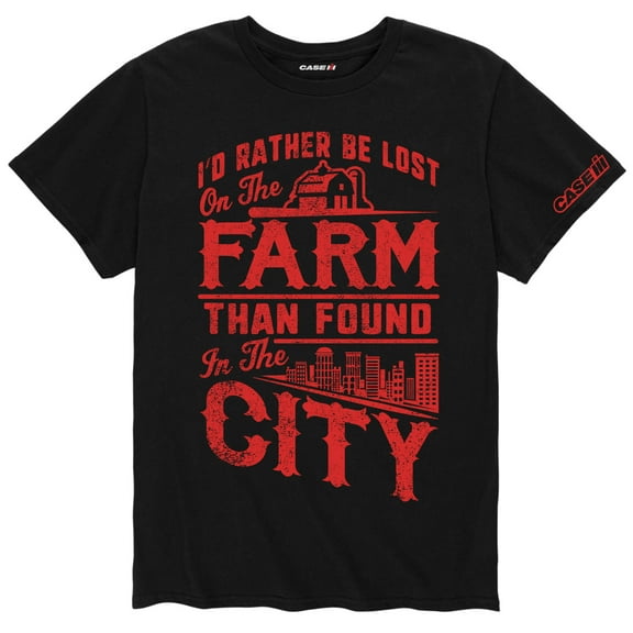 Case IH - I'd Rather Be Lost On The Farm - Men's Short Sleeve Graphic T-Shirt