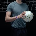 thumbnail image 3 of WHAMVOX Decorative Blue Webbing Wristband for Soccer Match Fans with Flag Pattern, 3 of 8