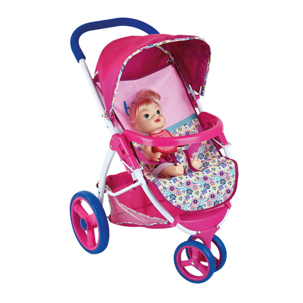 Baby Alive Pretend Play Baby Doll Travel System with Stroller & Car Seat