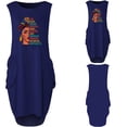 thumbnail image 2 of Leutsin Robe Maxi d'Été pour Femme Sans Manches, Ample, à Imprimé, avec Poches, Col Rond, Décontractée, Mi-Mollet, Grande Taille, 2 of 4