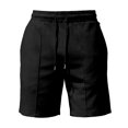 thumbnail image 3 of Yaoyar Mens Cotton Linen Shorts Casual Drawstring 7inch Inseam Shorts Summer Beach Wear, 3 of 5