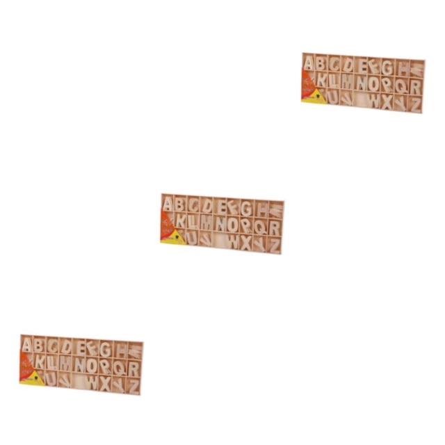 ZheElen Natural Color Wooden Letters Develop Essential Skills While Having Fun Easy To Enhances Creativity 29*12cm 3Set