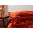 thumbnail image 7 of The Art Box Duvet Cover 3-Piece, Red, Crushed Velvet Quilt Cover with 2 Pillow Shams - Living Room, Bedroom, Hotel Luxury Duvet Set - Ultra Soft Cool and Breathable Duvet Cover, US Queen, 7 of 7