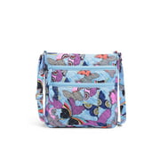 Vera Bradley Women's Recycled Cotton Triple Zip Hipster Crossbody Bag Butterfly By