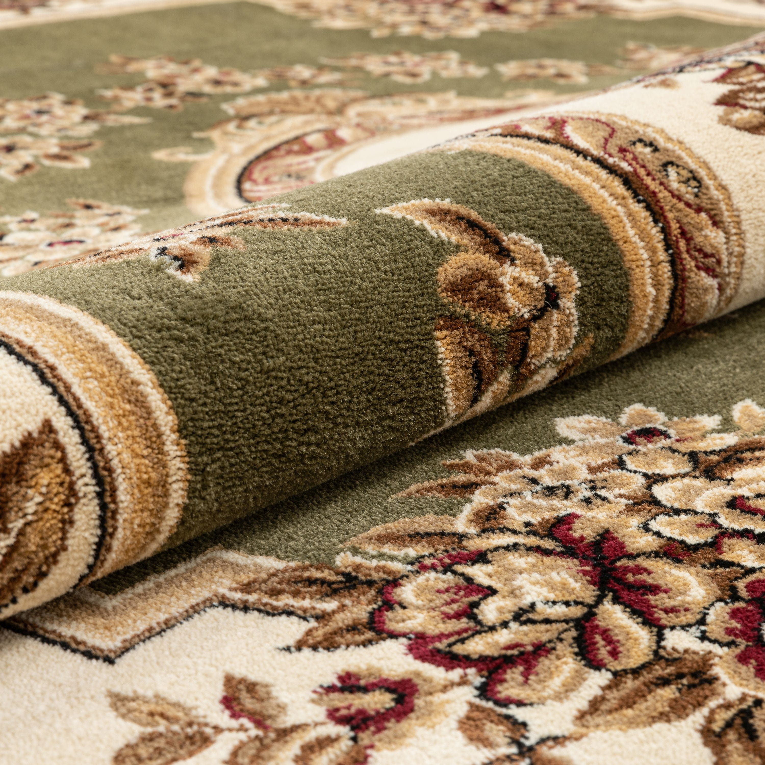 Well Woven  Le Petit Palais Traditional Rug, Green - 10 ft. 11 in. x 15 ft.