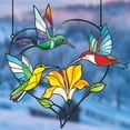 thumbnail image 2 of WIFKLSIIPG Colorful Hummingbird Metal Pendant Background Wall Decoration Metal Hanging Hummingbird Pendant Indoor and Outdoor, 2 of 6