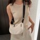 thumbnail image 5 of Bolso bandolera de mujer Bolso de hombro de moda de verano Canva Casual Dumpling Bag (Blanco), 5 of 8