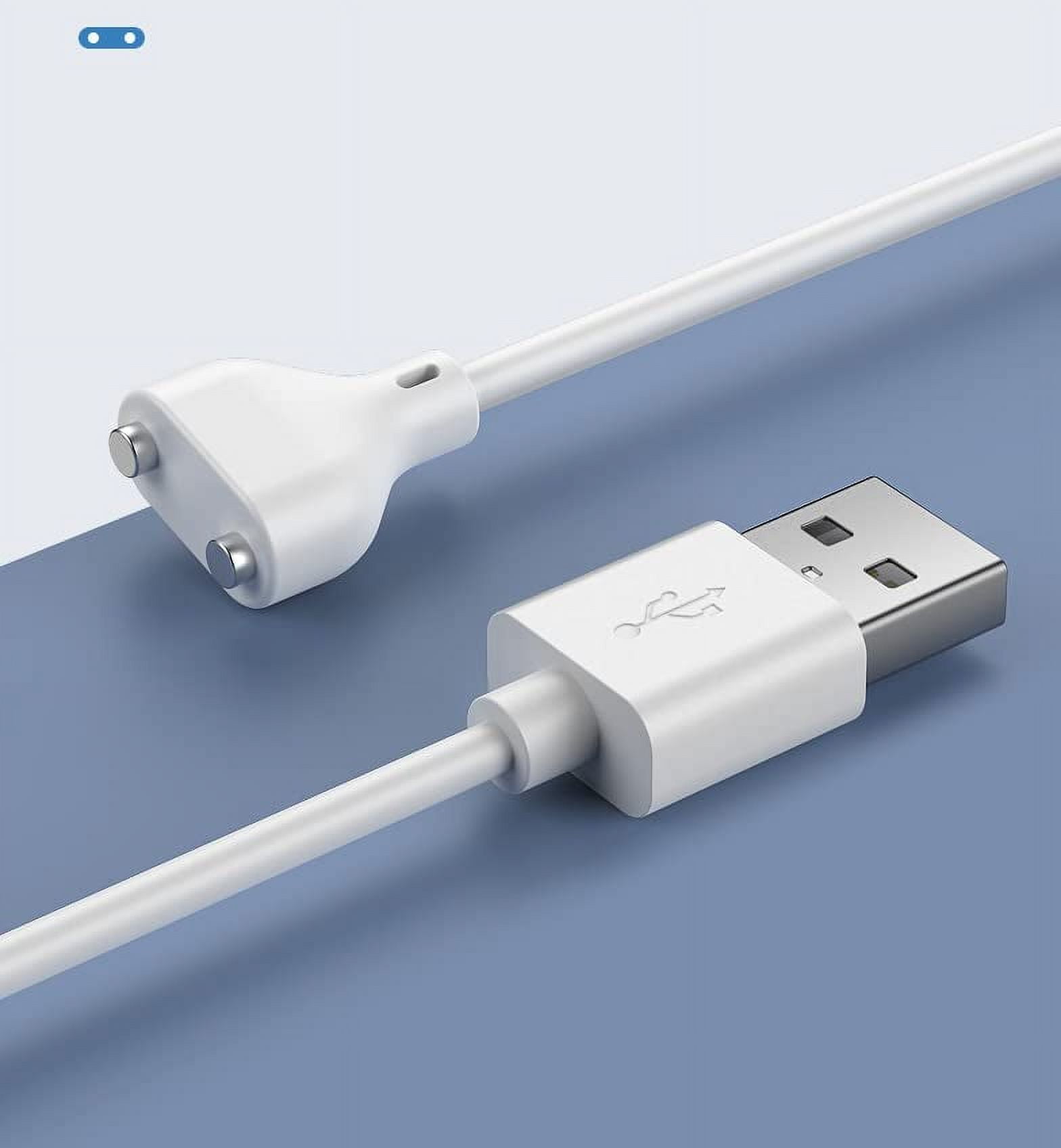 2PCS Magnetic USB DC Charger Cable Replacement Charging Cord, 31.4Inch Long- 6mm/0.24'' Or 10MM/0.39'', for Toys/Vibrators/Facial Fleanser/Electric Toothbrush/Flashlight/Juicer