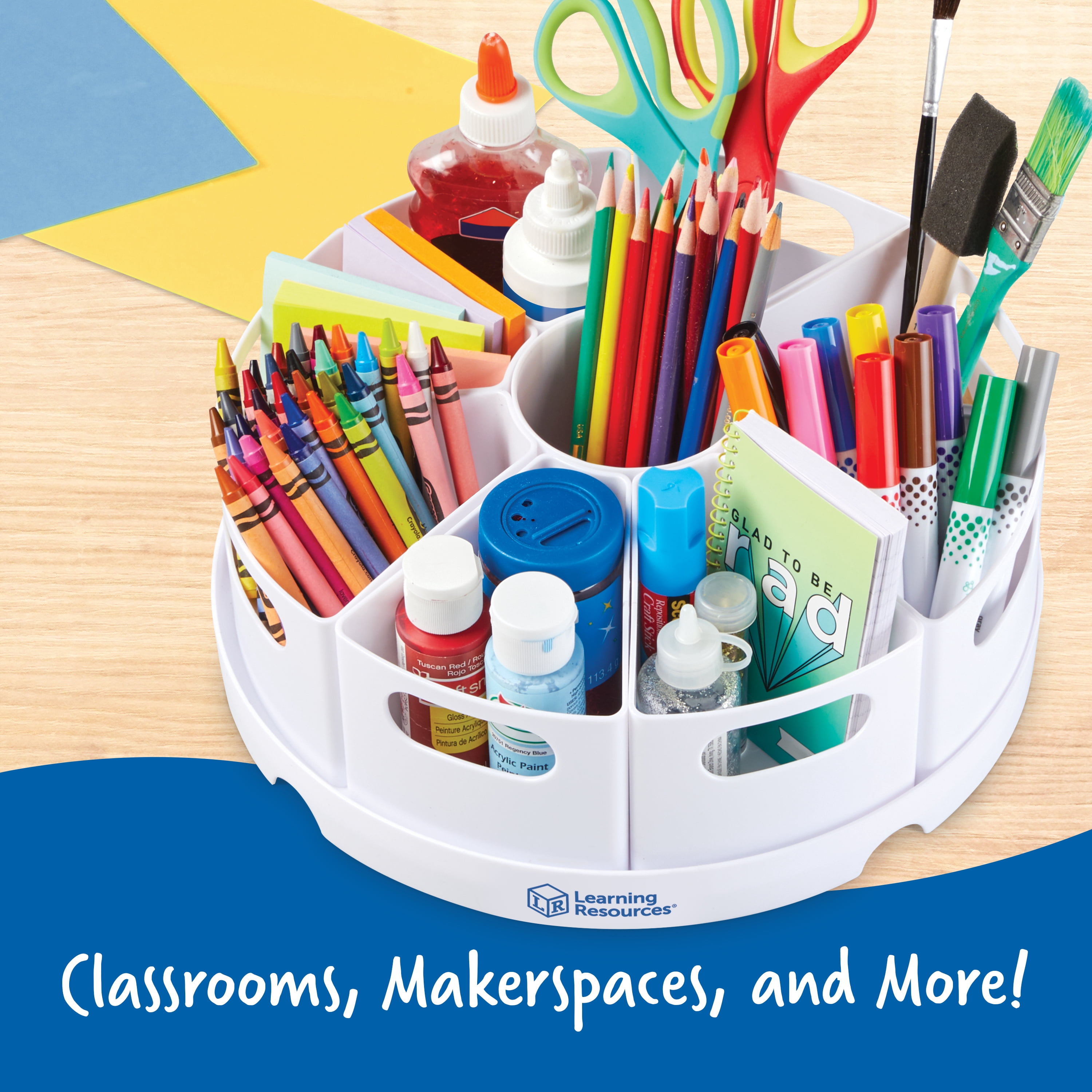Learning Resources Create-a-Space Storage Center - White, 10 Piece Set Perfect for Home and Classroom Organization