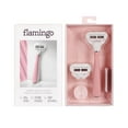 thumbnail image 3 of Flamingo Women's 5-blade Razor with Replacement Blade Cartridge – Desert Rose, 3 of 5