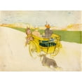 thumbnail image 2 of Toulouse-Lautrec, Henri de 24x19 Gold Ornate Wood Framed with Double Matting Museum Art Print Titled - Country Outing, 2 of 4