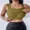 Green, variant on Womens Tank Tops With Built In Bras U-Neck Sleeveless Vest Elastic Slim Fit Shapewear Camisole Beige-L