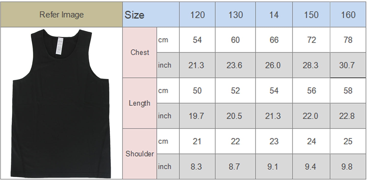 YUSHOW Youth Boys Girls Compression Tank Tops Athletic Sleeveless Shirt  Undershirts Workout Base Layer Vest 