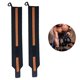 thumbnail image 2 of Muñequeras para levantamiento de pesas Oso de Fresa 1 par con soporte para pulgar alta resistencia gris negro azul cielo naranja, 2 of 4