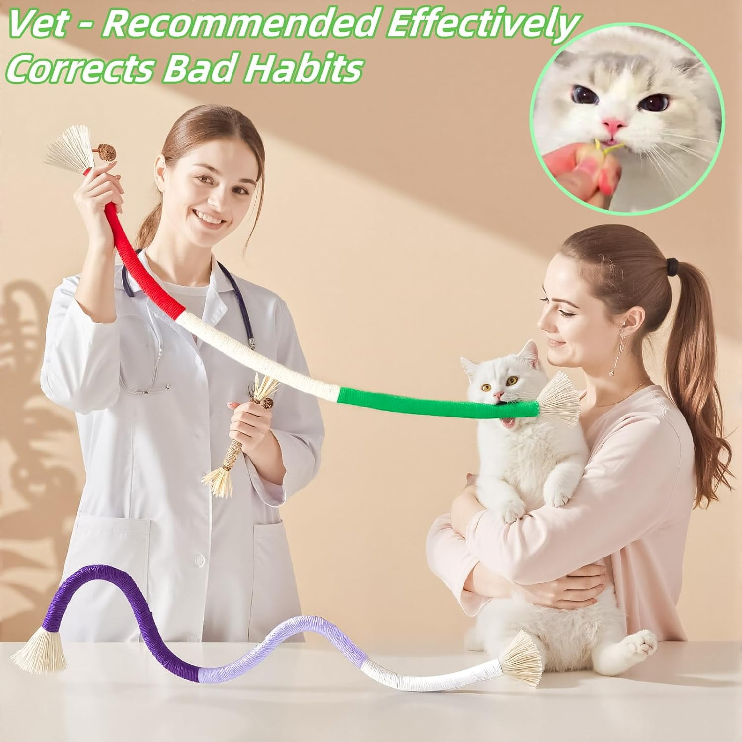 YTSKJ Cat Chew Toys 21PCS Cats Chew Stick for Cleaning Teeth Kitten Rope Silvervine Sticks for Interactive Catnip Toy for Dental Care Self Play