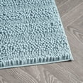 thumbnail image 2 of Laura Ashley – Astor Chenille Bath Mat | 100% Polyester Premium Bathroom Décor Machine Washable TPR Backing Measures 17” x 24” Aqua, 2 of 4