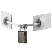Refrigerator Lock Fridge Freezer Security White with Black Combination Padlock