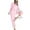 Pink, variant on Two Piece Sets for Women – Pajama Shorts and Tops for Summer Comfort or Travel Women Long Tops Long Set 2 Sleeve Piece Sleepwear Pants Women Suits Sets