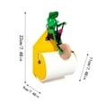 thumbnail image 3 of Hearth & Gear Riding Toilet Paper Holder Wall Mount Toilet Roll Holder Wooden Riding Unicycle Tissue Roll Hanger For Bathroom Toilet Kitchen Wall Towel Racks for Bathroom over Toilet Bathroom Shelves, 3 of 7