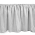 Tadpoles Microfiber Dust Ruffle Twin Bed Skirt, Grey