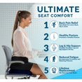 thumbnail image 2 of Cojín para Asiento ComfiLife Premium 100% Espuma Viscoelástica Azul Marino, 2 of 8