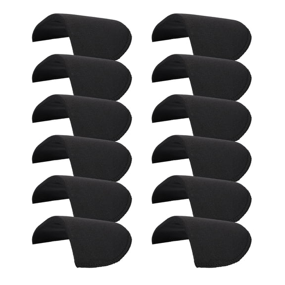 6 Pairs Shoulder Pads for Women Clothing, Sewing Sponge Shoulder Pads Set-in Sewing Foam Pad Thin Shoulders Enhancer for Blazer Suit Coat Jacket Dress, Black 0.4cmx8cm