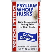 Yerba Prima Psyllium Whole Husks Colon Cleanse, 12 Oz