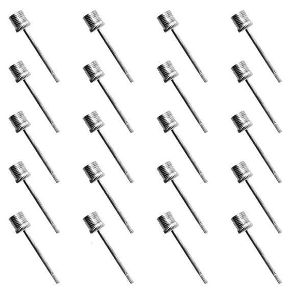 SIEYIO 20Pcs Stainless Steel Inflatable Needle Air Valves Adaptor Pump Needle for Inflating Balls Air pumps Needle Easy to Use