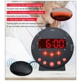 thumbnail image 4 of Vibrating Alarm Clock with Bed Shaker,Snooze Dual Alarm Clock,Digital Alarm Clock Junior Alarm Clock-Elderly Alarm Clock,Super Loud Alarm Clock for Heavy Sleepers, 4 of 13