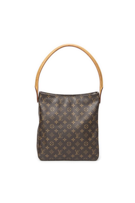 Pre-Owned Louis Vuitton Brown Looping GM Shoulder bag Monogram Canvas