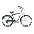 thumbnail image 2 of Oakwood Men's 26 Inch White Wall Tire Cruiser Bike with 7 Speed Gear Shift, 2 of 5