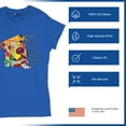 thumbnail image 4 of Tee Hunt Dean Russo Colorful Neon Dog T-Shirt How Your Soul is Women's T-Shirt Tee, Blue, Medium, 4 of 5