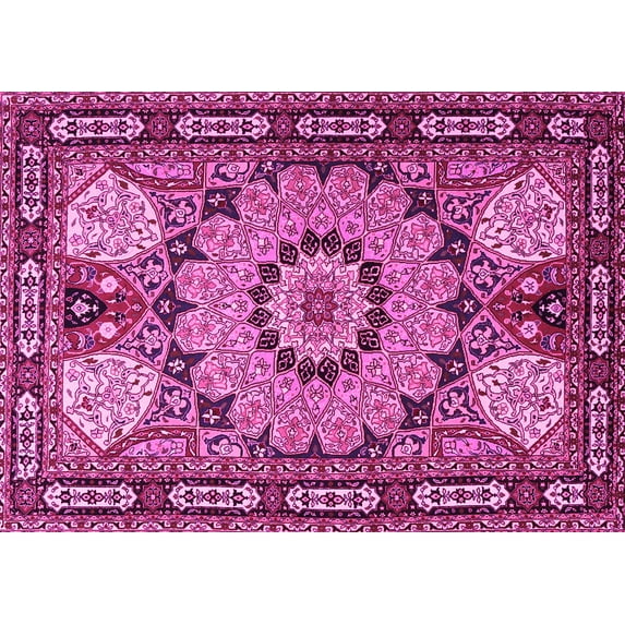 Ahgly Company Indoor Rectangle Persian Pink Traditional Area Rugs, 7' x 10'