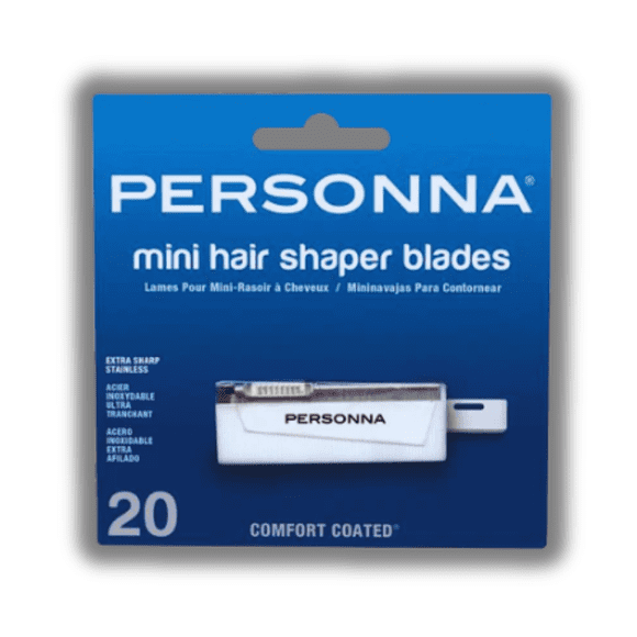 Mini moldeador de cabello Injector Blades Personna, paquete de 20