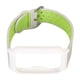 thumbnail image 2 of Correa de reloj de silicona de 20mm, suave, transpirable, elegante, cómoda y ligera para reloj inteligente OPPO FREE, color gris, verde y carcasa blanca, 2 of 10
