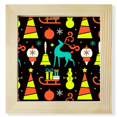thumbnail image 1 of mas Elk Bell Sled Festival Square Picture Frame Wall Tabletop Display, 1 of 3