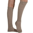 thumbnail image 5 of MDR Distributors Women's Extra Long Heavy Slouch Cotton Socks Made in USA 3 Pairs Size 9 to 11 (3 Beige), 5 of 7