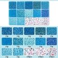 thumbnail image 4 of 3510 cuentas azules de 2 mm para la cintura, cuentas para pulseras de la amistad, cuentas con letras del alfabeto, cuentas 13/0, cuentas pequeñas, mini cuentas., 4 of 9